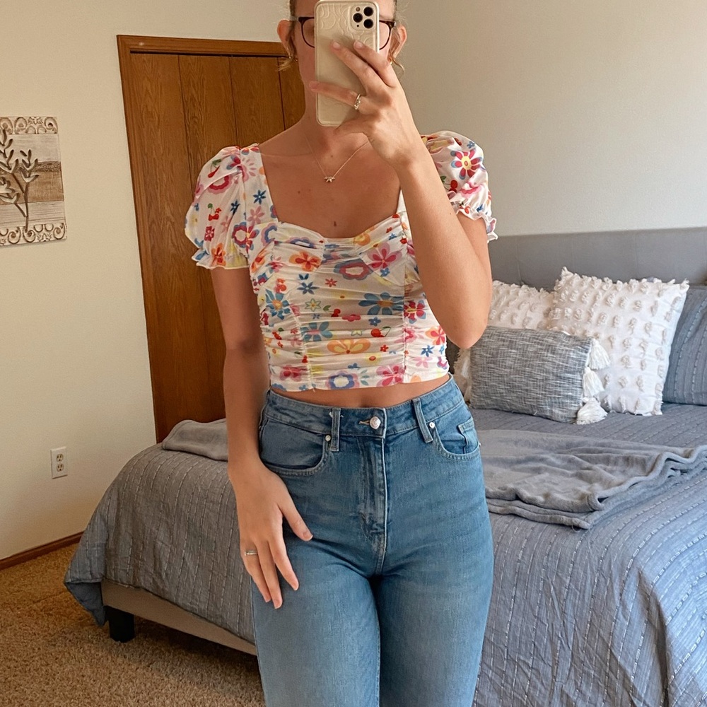 Printed Crop Top